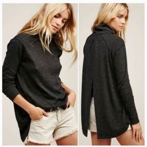 Free People Open Back Grey Turtleneck Sweater in Women's Size XS.